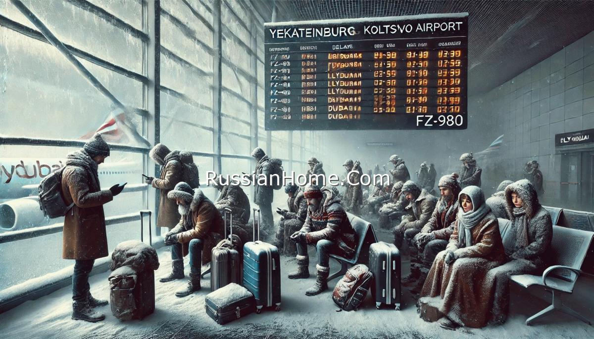Рейс FZ-980 Екатеринбург – Дубай лоукостера Flydubai задержан на сутки из-за непогоды