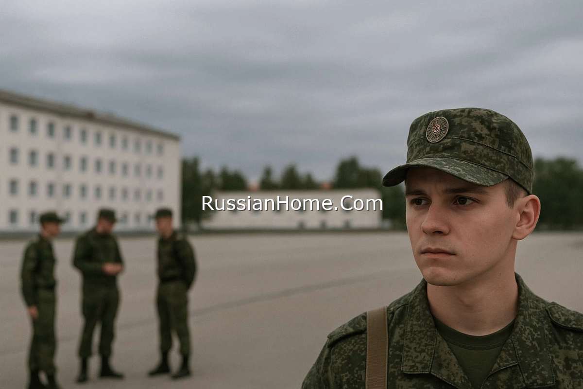 Призывник перед казармой