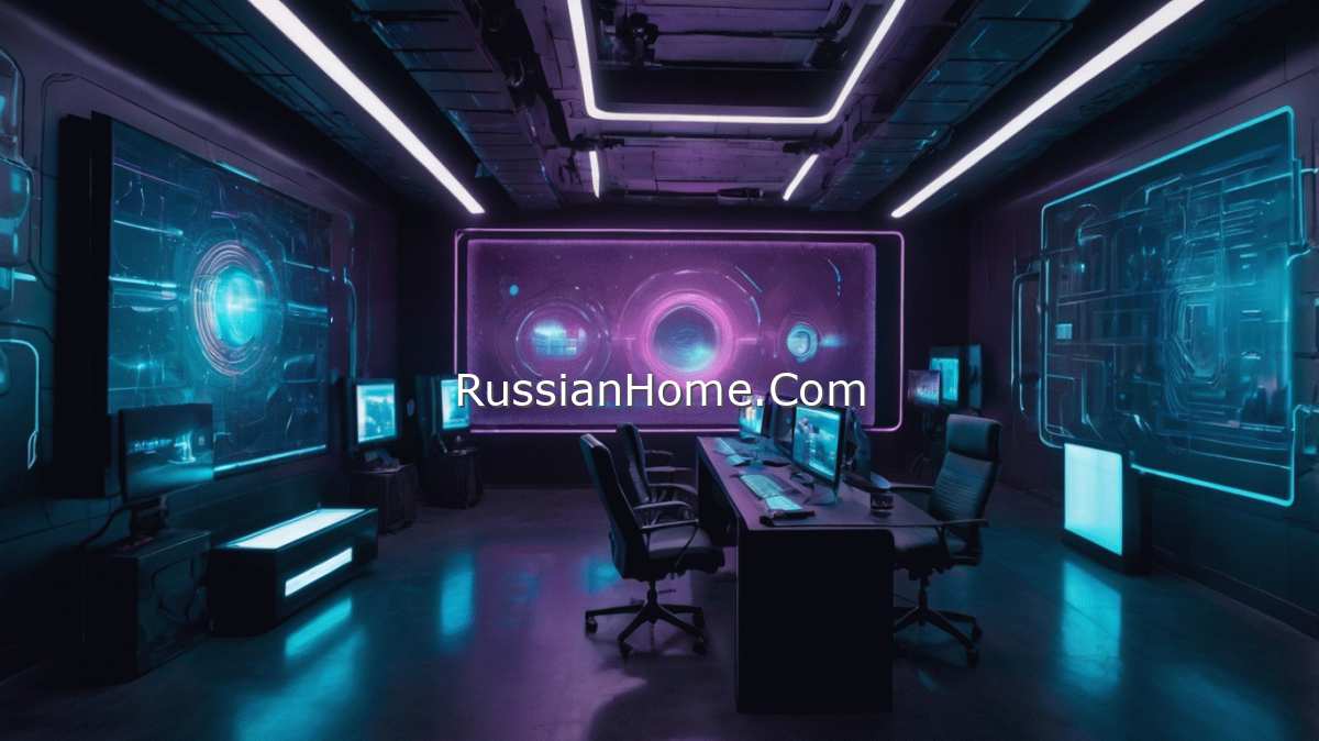 Изображение футуристической видеостудии